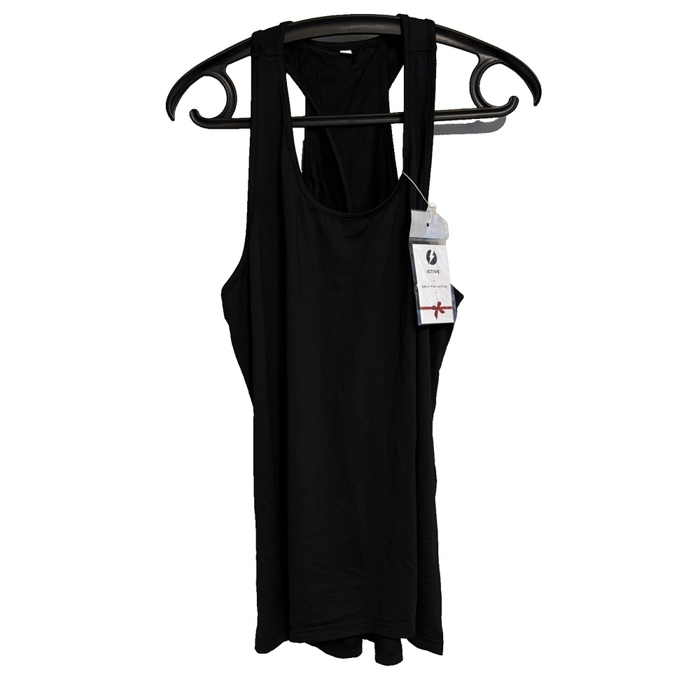 Ictive Womens Racerback Tank Top XL Strappy Open Back Activewear Workout Gym